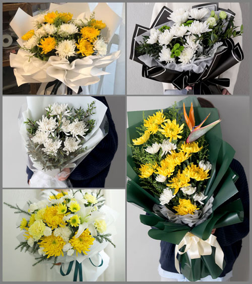 贵州遵义红花岗区海龙镇贡米村白事花束代送